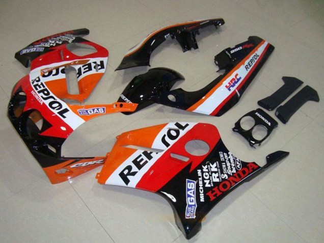 1988-1989 Orange White Red Glossy Black Repsol Honda CBR250RR MC19 Motorcycle Fairings UK