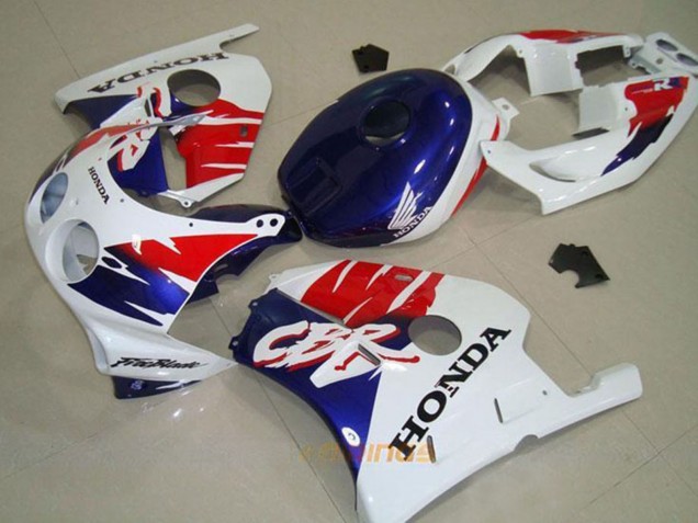 1990-1998 White Red Blue Honda CBR250RR MC22 Motorcycle Fairing UK
