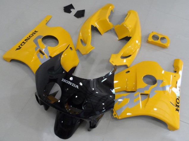 1990-1998 Yellow Glossy Black Honda CBR250RR MC22 Motorcycle Fairing Kits UK