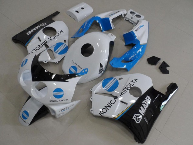 1990-1998 White Blue Glossy Black Konica Minolta Honda CBR250RR MC22 Motorcycle Fairings UK