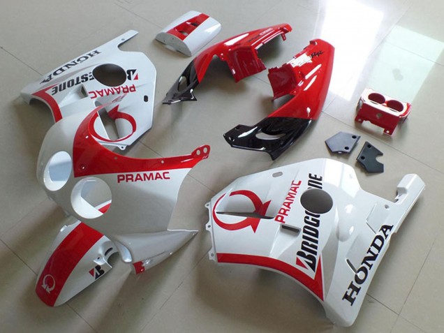 1990-1998 White Red Pramac Bridgestone Honda CBR250RR MC22 Motorcycle Fairings UK