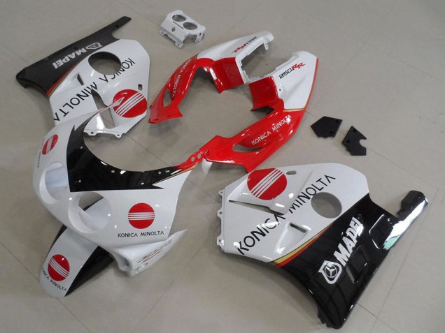 1990-1998 White Red Glossy Black Konica Minolta Honda CBR250RR MC22 Motorcycle Fairings UK