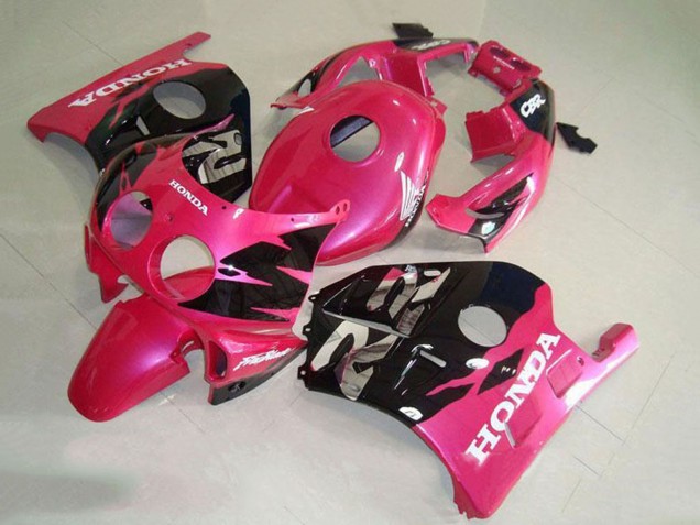 1990-1998 Pink Glossy Black Honda CBR250RR MC22 Motorcycle Fairing UK