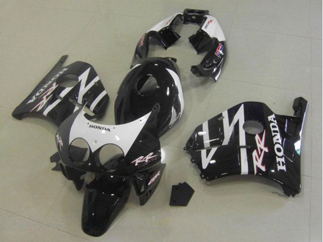 1990-1998 Glossy Black White Honda CBR250RR MC22 Motorcycle Fairings UK