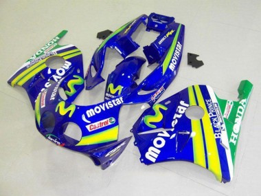 Buy 1990-1998 Blue Yellow Green MoviStar Castrol Honda CBR250RR MC22 Motorcycle Fairings UK