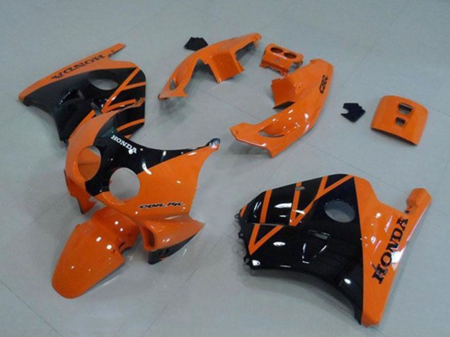 1990-1998 Orange Glossy Black Honda CBR250RR MC22 Motorcycle Fairing UK