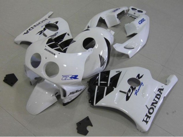 1990-1998 White Glossy Black Honda CBR250RR MC22 Motorcycle Fairings UK