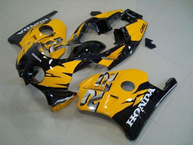 1990-1998 Yellow Glossy Black Honda CBR250RR MC22 Motorcycle Fairings UK