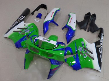 Buy 1994-1997 White Blue Green Black Corona Extra Kawasaki ZX9R Motorcycle Fairings UK