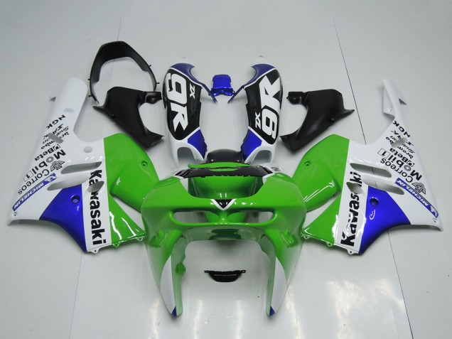 1994-1997 Green White Blue Kawasaki ZX9R Motorcycle Fairings UK