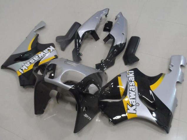 1996-2003 Silver Glossy Black Yellow Kawasaki ZX7R Motorcycle Fairings UK