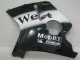 1996-2007 Glossy Black White West Honda CBR1100XX Motorcycle Fairings UK