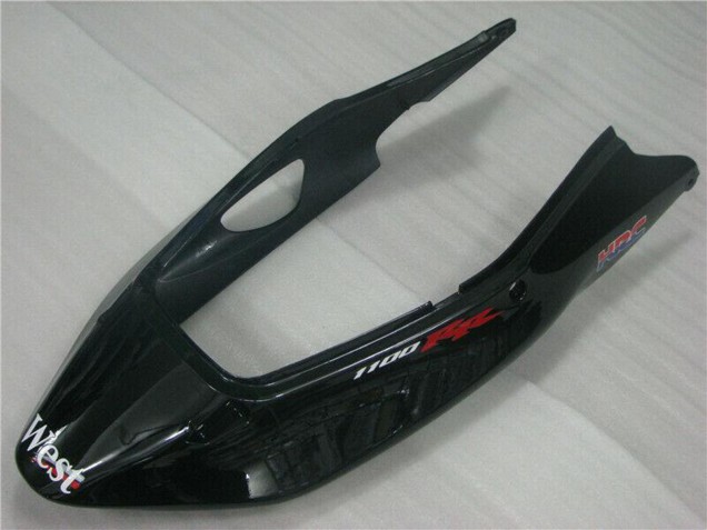 1996-2007 Glossy Black White West Honda CBR1100XX Motorcycle Fairings UK