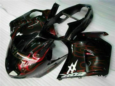 Buy 1996-2007 Glossy Black Red Flame Honda CBR1100XX Abs Motorcycle Fairing UK