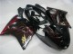 1996-2007 Glossy Black Red Flame Honda CBR1100XX Abs Motorcycle Fairings UK