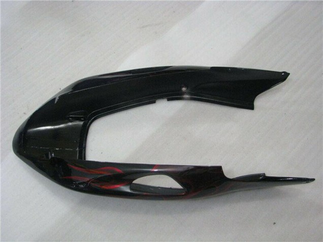 1996-2007 Glossy Black Red Flame Honda CBR1100XX Abs Motorcycle Fairings UK