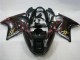 1996-2007 Glossy Black Red Flame Honda CBR1100XX Abs Motorcycle Fairings UK