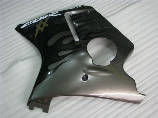 1996-2007 Glossy Black Silver Flame Honda CBR1100XX Motorcycle Fairings UK