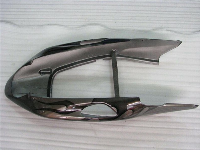 1996-2007 Glossy Black Silver Flame Honda CBR1100XX Motorcycle Fairings UK