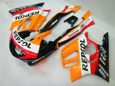 Buy 1995-1996 Orange White Red Glossy Black Repsol Honda CBR600 F3 Motorcycle Fairing UK