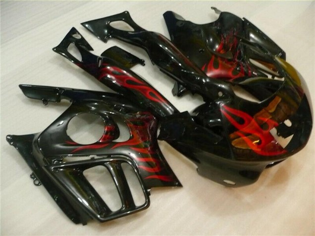 1995-1996 Glossy Black Red Flame Honda CBR600 F3 Motorcycle Fairings UK