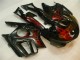 1995-1996 Glossy Black Red Flame Honda CBR600 F3 Motorcycle Fairings UK