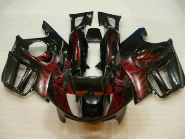 Buy 1995-1996 Glossy Black Red Flame Honda CBR600 F3 Motorcycle Fairings UK