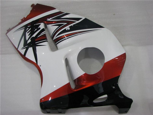 1996-2007 White Orange Black Suzuki GSXR 1300 Hayabusa Motorcycle Fairings UK