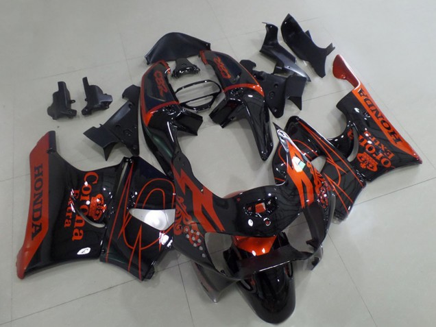 1998-1999 Glossy Black Red Corona Honda CBR900RR 919 Motorcycle Fairings UK