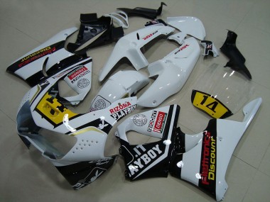 Buy 1998-1999 White Yellow Glossy Black Playboy 14 Honda CBR900RR 919 Motorcycle Fairings UK