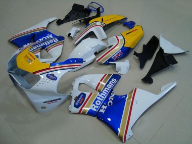 Buy 1998-1999 White Blue Yellow Rothmans Honda CBR900RR 919 Motorcycle Fairings UK
