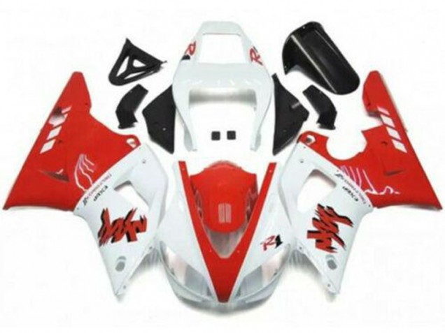 1998-1999 White Red Yamaha YZF R1 Motorcycle Fairings UK