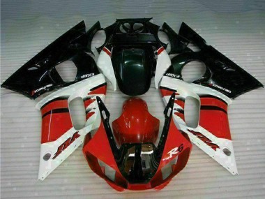 Buy 1998-2002 White Red Glossy Black Yamaha YZF R6 Motorcycle Fairing UK