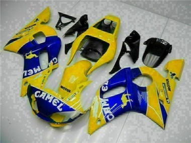 Buy 1998-2002 Yellow Blue White Camel Motul Yamaha YZF R6 Motorcycle Fairings UK