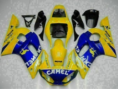 Buy 1998-2002 Yellow Blue White Camel Motul Yamaha YZF R6 Motorcycle Fairings UK