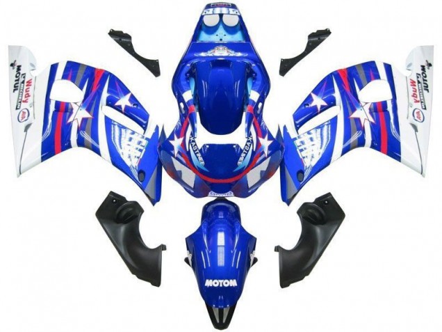 1998-2002 White Blue Red Fiat Motul Yamaha YZF R6 Motorcycle Fairings UK