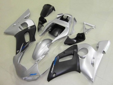Buy 1998-2002 Silver Matte Black Blue Decal Yamaha YZF R6 Motorcycle Fairings UK
