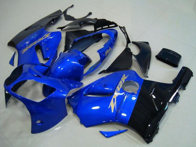 2000-2001 Blue Glossy Black Kawasaki ZX12R Motorcycle Fairings UK