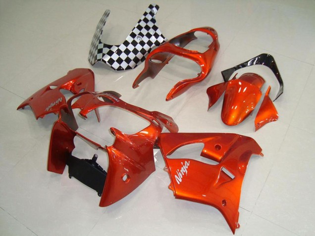 2000-2001 Orange Kawasaki ZX9R Motorcycle Fairings UK