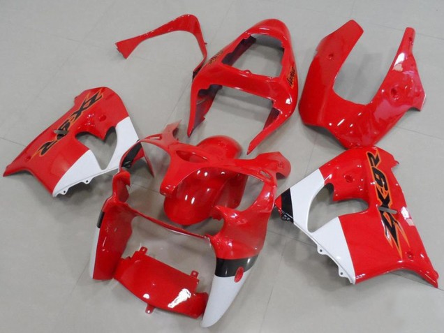 2000-2001 Red White Kawasaki ZX9R Motorcycle Fairings UK