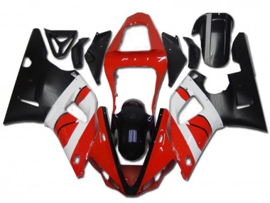 Buy 2000-2001 Red White Glossy Black Yamaha YZF R1 Motorcycle Fairing UK