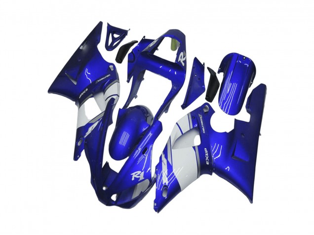 2000-2001 Blue White Yamaha YZF R1 Motorcycle Fairing UK