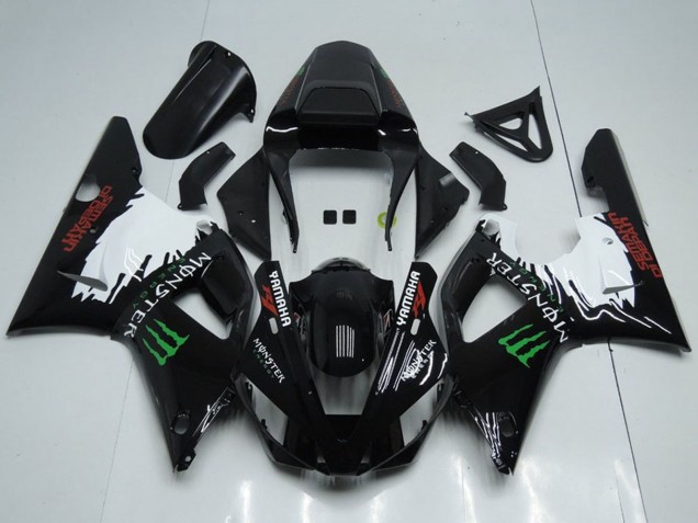 2000-2001 Glossy Black White Red Green Monster Yamaha YZF R1 Motorcycle Fairings UK