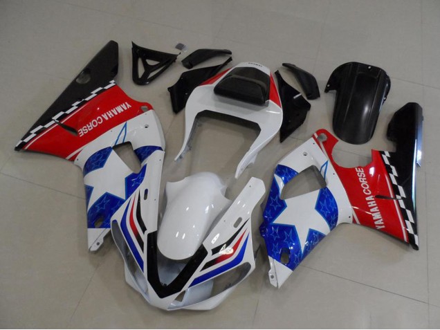 2000-2001 White Red Blue Black Corse Yamaha YZF R1 Motorcycle Fairings UK