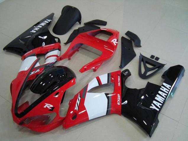 2000-2001 Red White Glossy Black Yamaha YZF R1 Motorcycle Fairings UK