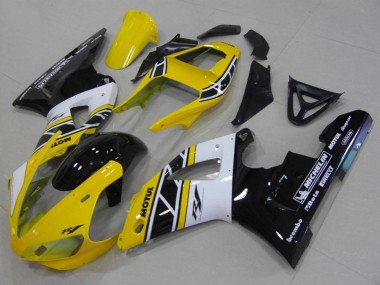 Buy 2000-2001 Yellow White Black Aniversary Motul Michelin Yamaha YZF R1 Motorcycle Fairings UK