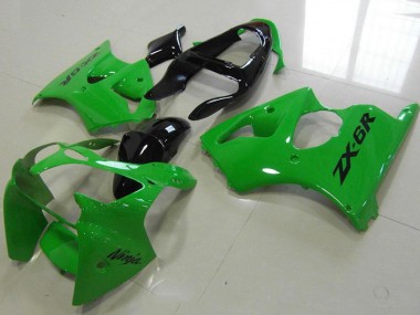 Buy 2000-2002 Green Glossy Black Kawasaki ZX6R Motorcycle Fairing UK