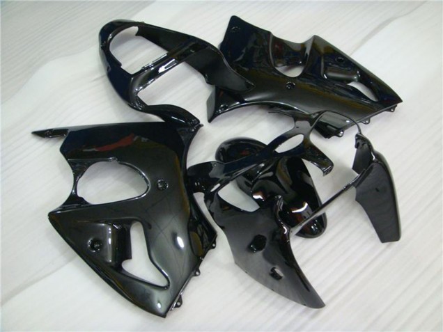 2000-2002 Glossy Black Kawasaki ZX6R Motorcycle Fairings UK