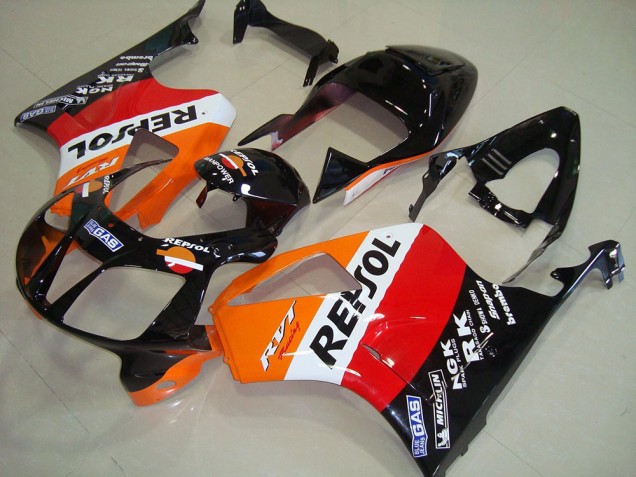 2000-2006 Orange White Red Glossy Black Repsol Honda VTR1000 Motorcycle Fairings UK