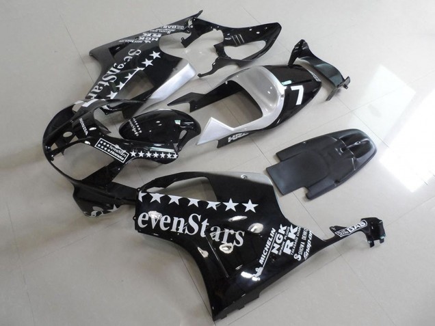 2000-2006 Glossy Black White SevenStars Honda VTR1000 Motorcycle Fairings UK